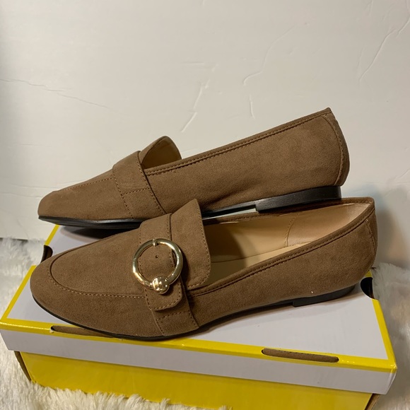 Liz Claiborne Shoes - Liz Claiborne camel color suede slip on loafers size 7.5